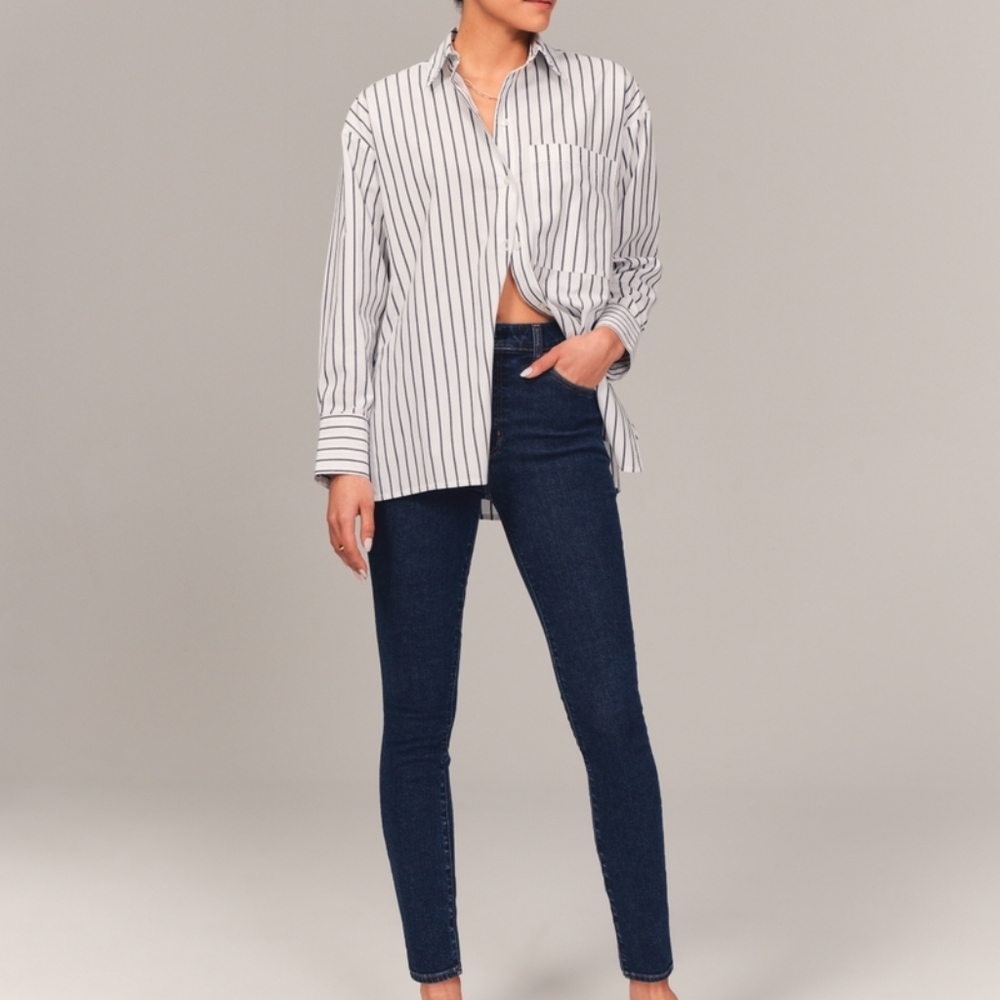 Abercrombie & Fitch Blue Skinny Jeans - Picture 1 of 7